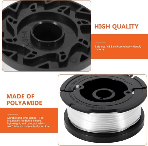 Lollanda7-pack trimmerspolar med trimmertråd och lock grästrimmer