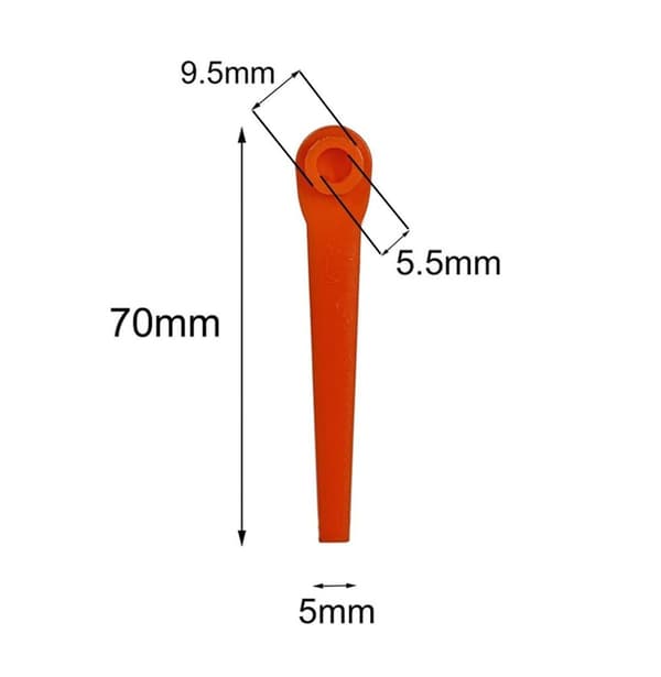 Trimmerknivar - Knivar till grästrimmer – 70 mm (YSJ) – 100-Pak