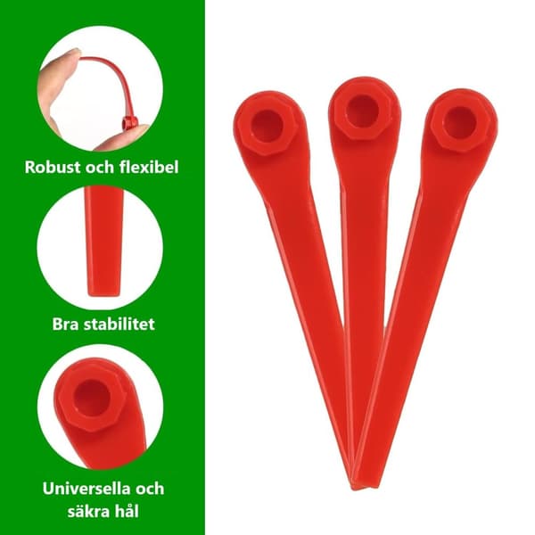 Trimmerknivar - Knivar till grästrimmer – 70 mm (YSJ) – 100-Pak