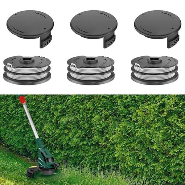 Lollanda-ruohonleikkurin kiinnitys, kelakiinnitys, mukaan lukien lankakela ja kansi, sopii puistonleikkuriin 3pcs