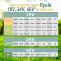 Miniatyrbild 4 av 6: 12-Pack trådspolar med 3 kåpor för Ryobi grästrimmer