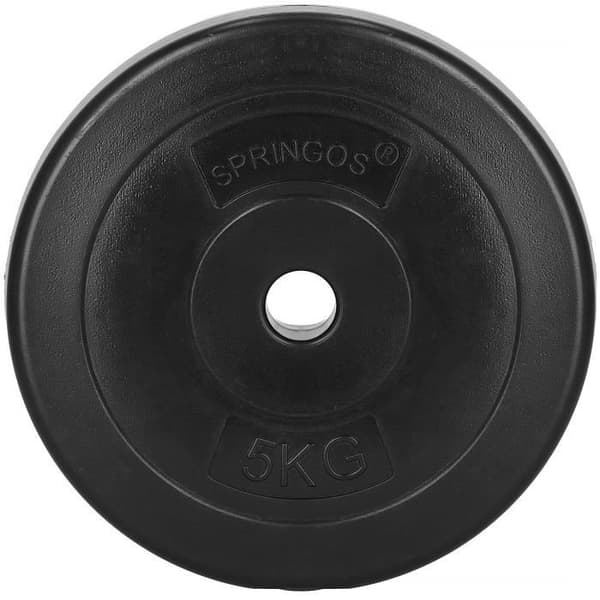 Skiva 5 kg - SPRINGOS - Hantel - Vikter - Bodybuilding