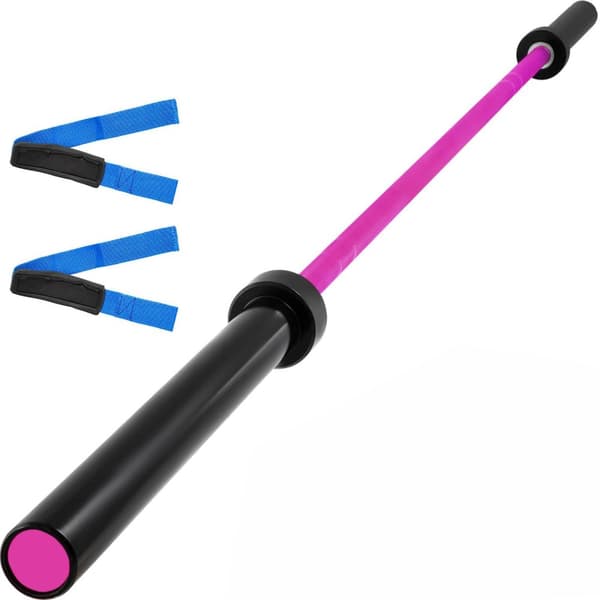 2m längd 544kg kapacitet 170K PSI skivstång med 2 skyddsremmar, högkvalitativt material, Premium nållager, antiglid räffling