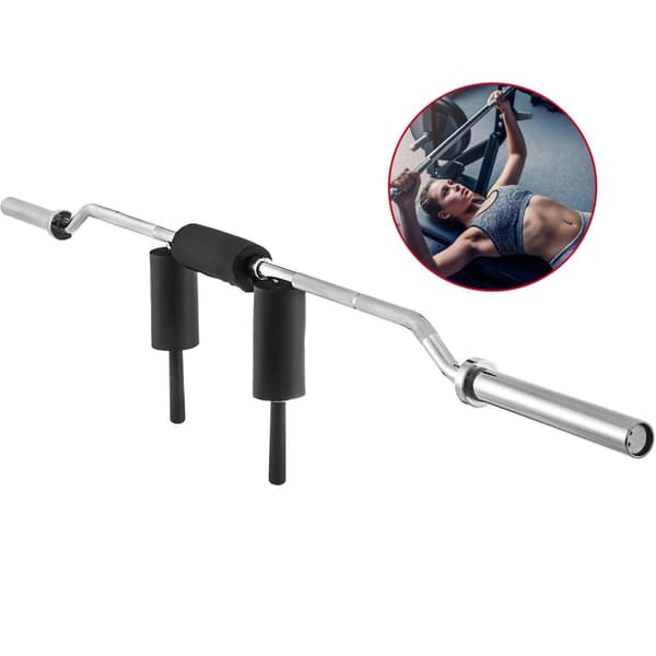 221,28 cm 317,51 kg kapacitet säkerhets squat bar med axel- och nackskydd, halkfri design, för olika träningar