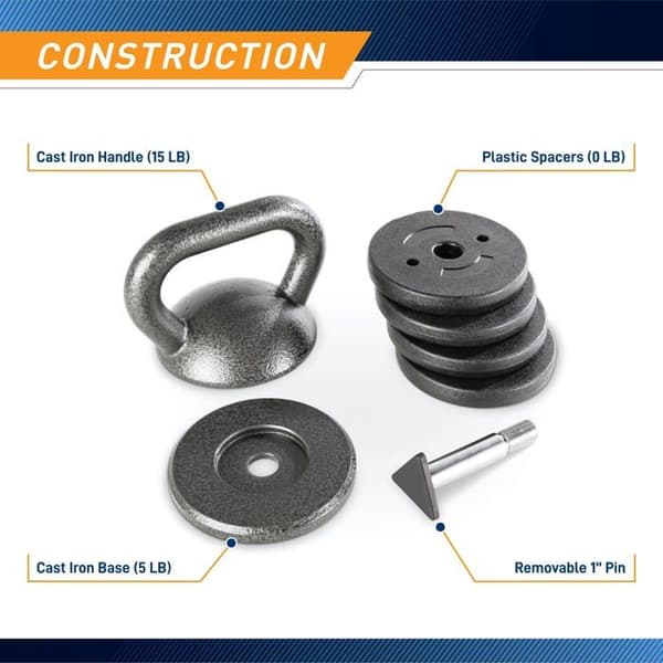 Apex - APKB-5009 - Ball Hantel Kit för Bodybuilding och Tyngdlyftning Justerbar Resistant för Home Studios