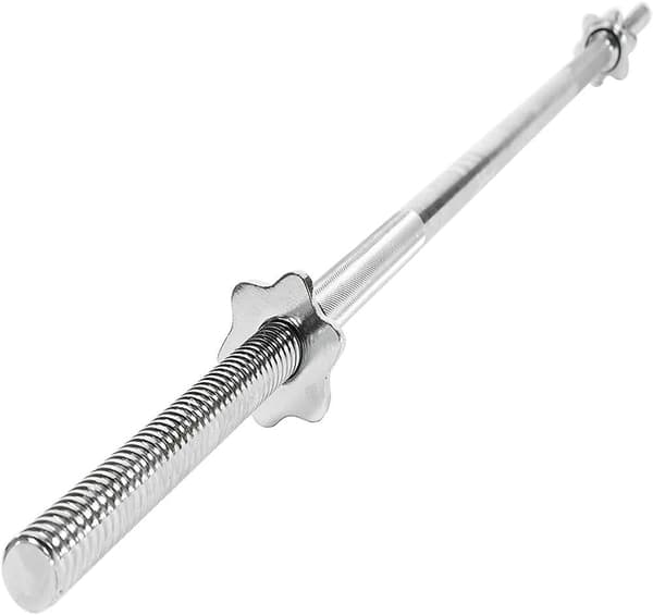 Viking Choice Begynder Chrome Barbell - 165cm, 140kg Max Belastning, Justerbare Vægte