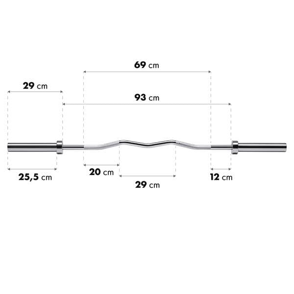 GOL200 + (ZG 1000B) OLYMPIC BAR 13,5KG 1500MM HMS PREMIUM