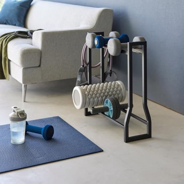 CALICOSY - Hyllor för hantlar L52 cm - TOWER - Svart-Svart