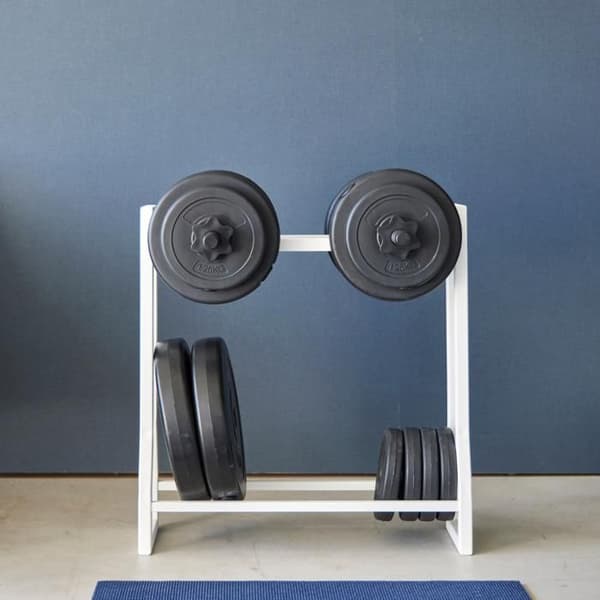 YAMAZAKI - Hyllor för hantlar L52 cm - TOWER - Vit-Vit