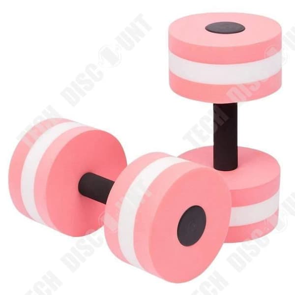 TD® 1 par hantlar för AquaFitness / EVA Foam Hand Hantlar Pool Motstånd Träningspool/ Rosa och Svart / Sport