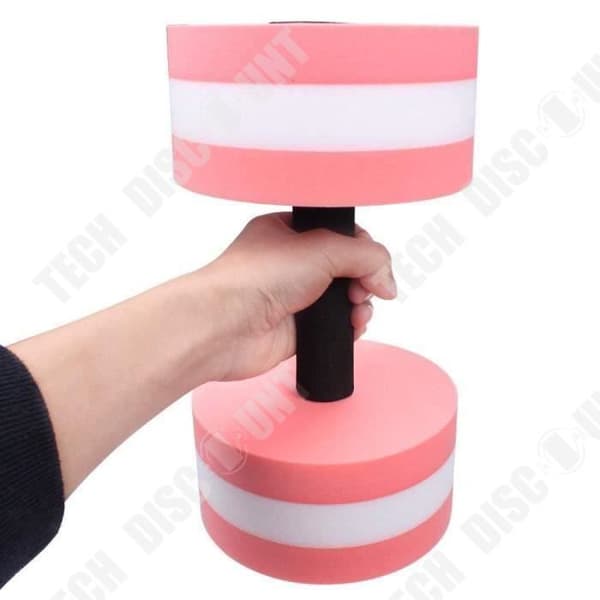 TD® 1 par hantlar för AquaFitness / EVA Foam Hand Hantlar Pool Motstånd Träningspool/ Rosa och Svart / Sport