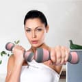 Miniatyrbild 3 av 4: TD® justerbara hemmaträningshantlar Special inomhusyogaövning 4 kg handhantlar för kvinnor - lila
