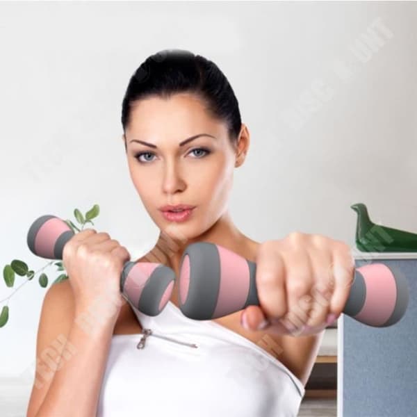 TD® justerbara hemmaträningshantlar Special inomhusyogaövning 4 kg handhantlar för kvinnor - lila