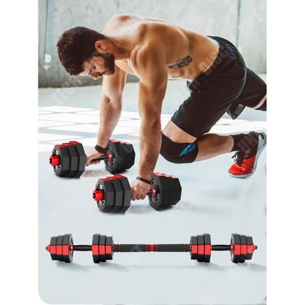 TD® Universal Hanteltillbehör Hanteltillbehör Fitnesstillbehör-2 röda nötter