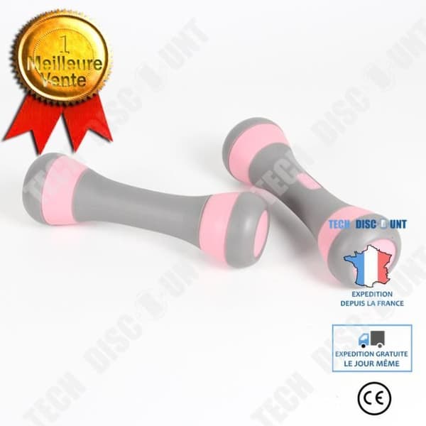 TD® Small Yoga Hantlar Fitness Accessoar för kvinnor (Rosa) -HALS