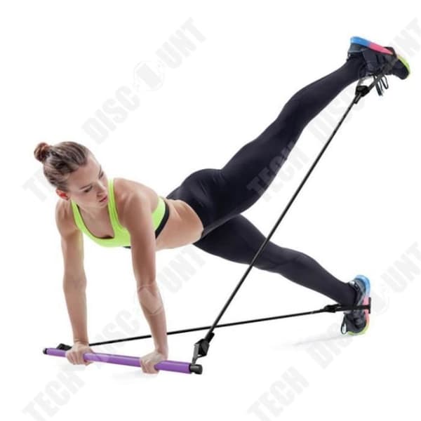 TD® Pilates yoga stick fitness yoga stav bantning dragstång multifunktionell buken bröst expander