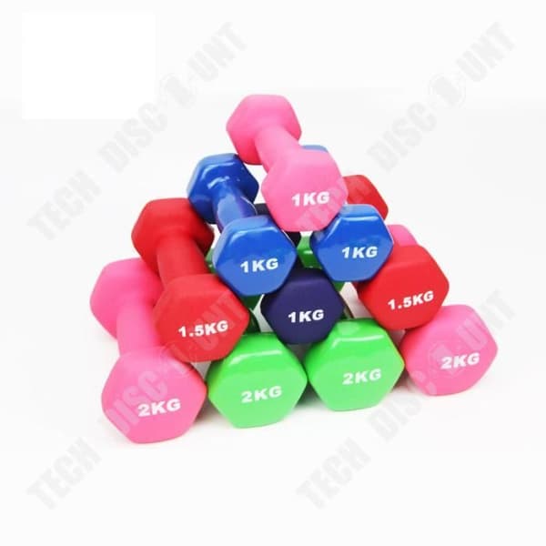 TD® 2*Rosa 2kg-hantlar Fitness Hushållshantlar Kvinnor går ner i vikt Tunn arm Kvinnor går ner i vikt
