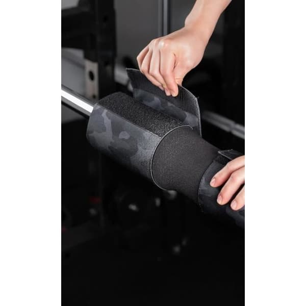 Fitgriff Foam Strength Training Bar med kardborreband, skivstångs höftstångsdyna, nackskydd, stånghylsa