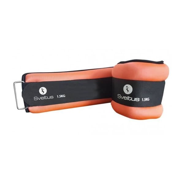 SVELTUS vägt armband - 1,5 kg x2 - Fitness - Röd - Unisex