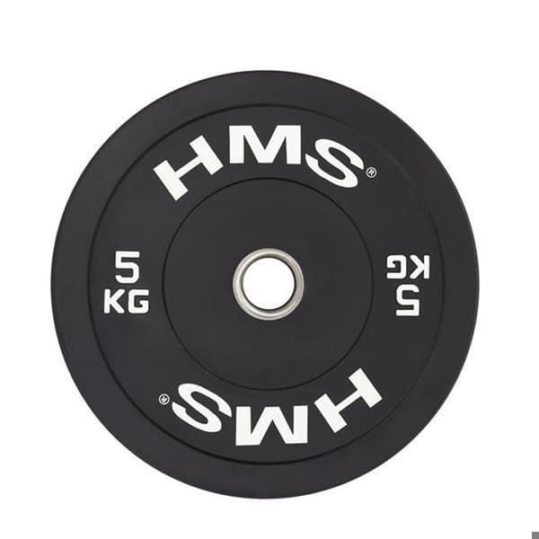 Hantel - HMS - BBR05 - Högkvalitativ gummi - 5 till 25 kg - Intensiv användning