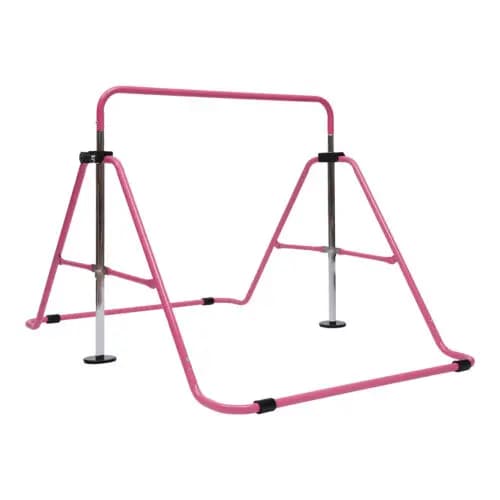 Junior Kid Training Bar, Säädettävä Korkeus, Kestävä Teräsrakenteinen,Vaaleanpunainen