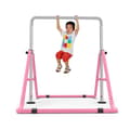 Miniatyrbild 2 av 2: Inomhus Gymnastikstång, Justerbar Höjd, Kraftig Stål Konstruktion,Rosa
