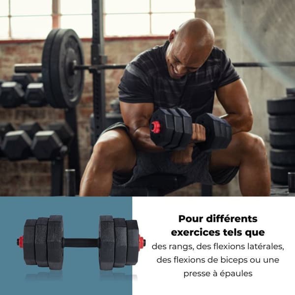 Hantelset - Umbro - 19 delar - Svart - Bodybuilding - Blandat