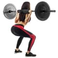 Miniatyrbild 2 av 4: CampTeck Sleeve Squat Olympic Skivstångsdyna för höftstöt, höft, tyngdlyftning, knäböjsövningar - Svart
