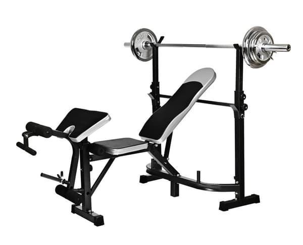 Painopenkkisetti painoilla ja tankolla - yhdistelmäsetti 60 kg
