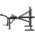 Miniatyrbild 5 av 6: Gymrex Multifunktionell träningsbänk - belastbar upp till 100 kg - justerbar - 180 - 152° lutning