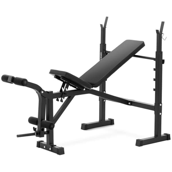 Gymrex Multifunktionell träningsbänk - belastbar upp till 100 kg - justerbar - 180 - 152° lutning
