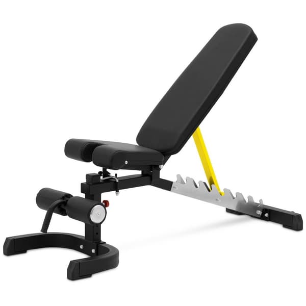 Gymrex Träningsbänk med lutning - upp till 150 kg - justerbar - 80 - 180° lutning - hopfällbar