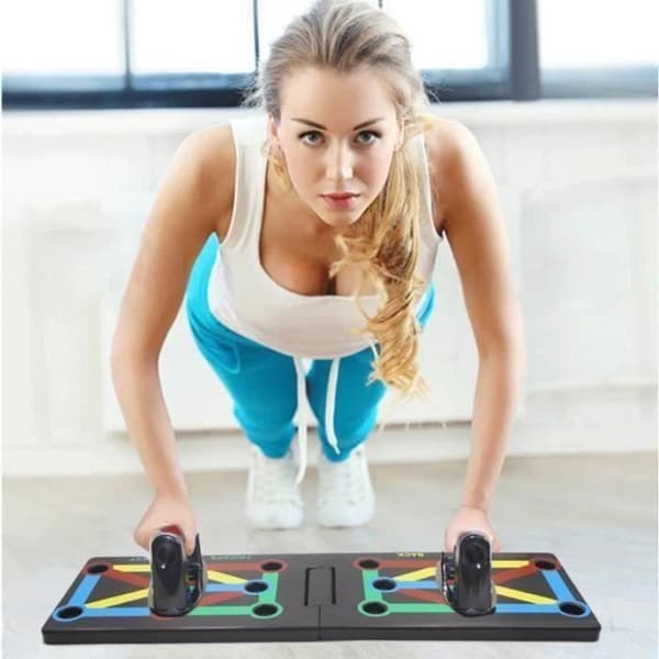 Multifunktions hopfällbar Push Up Board Bodybuilding Board - Märke - Modell - Blå - Vuxen