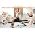 Miniatyrbild 2 av 4: CITYSPORTS Fällbart träningsbänk, Svart. fitnessbänk, multifunktionell, justerbar, träningsbänk med remmar, säte