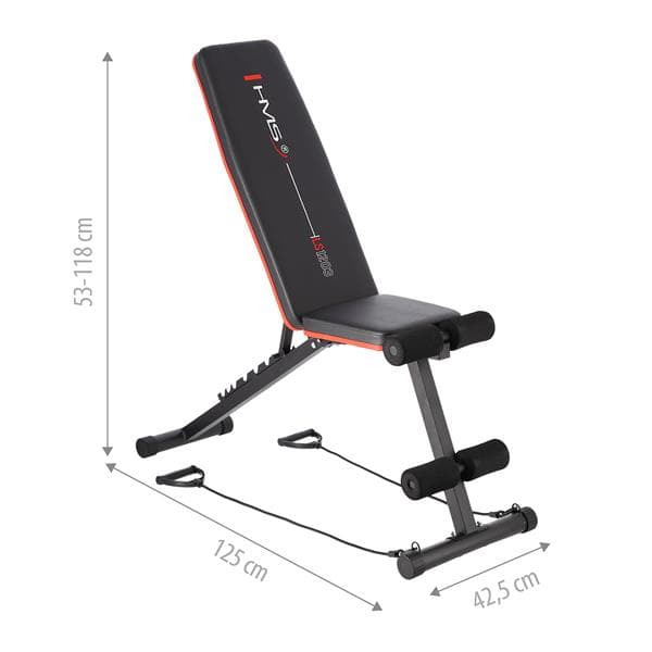 LS1203 HMS FOLDBAR BARBELL BÆNK
