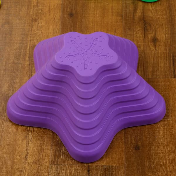 Balance Stepping Stones Spil, ZONEKIZ, 23x23x4 cm, 33x33x7.5 cm, 36.5x36.5x16 cm, 31x31x8.5 cm, Multifarvet