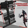 Miniatyrbillede 5 af 9: Sit Up Bænk, 37,5x55,5x50-68 cm, Sort og Rød