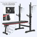 Pikkukuva 4 / 4: Monitoimipainopenkki, säädettävä painonnostoteline, taitettava muotoilu, maksimaalinen kuormitus 200 kg