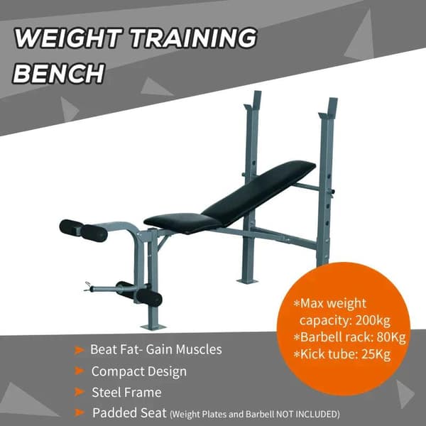 Rootz Trainingsbank - Multifunktionsvægtbænk - Træningsbænk - Justerbar vægtbænk - Fitnessudstyr - Rack-sort - 165 X 68 X 114 Cm