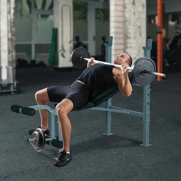 Rootz Trainingsbank - Multifunktionsvægtbænk - Træningsbænk - Justerbar vægtbænk - Fitnessudstyr - Rack-sort - 165 X 68 X 114 Cm