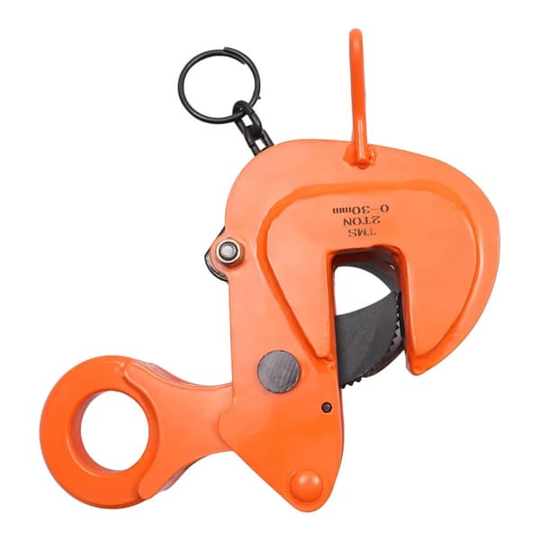 Horisontell Plattlyftklämma, Hög Lastkapacitet, Justerbar Käftstorlek,Orange, 2000 kg, 0-30 mm