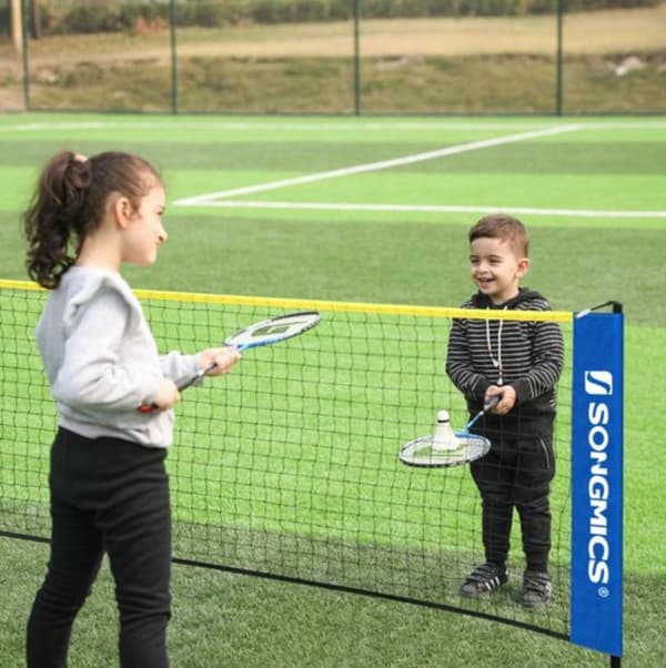 Rootz sulkapalloverkko - Lentopalloverkko - Tennisverkko - Sininen - Keltainen - Metalli - Muovi - Kantolaukku - Säädettävä - 500 x 103 x 155 cm