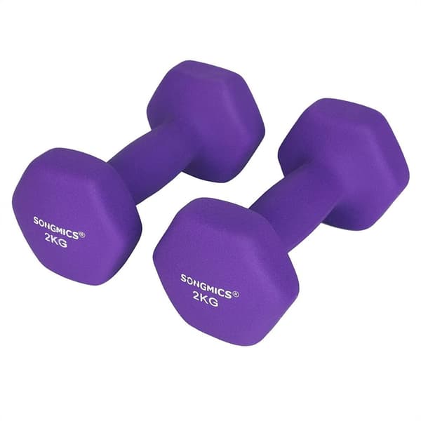 Rootz Hantlar - Hantlar Set - Set om 2 - 2 x 2 kg - Hantlar - Lila - Dam