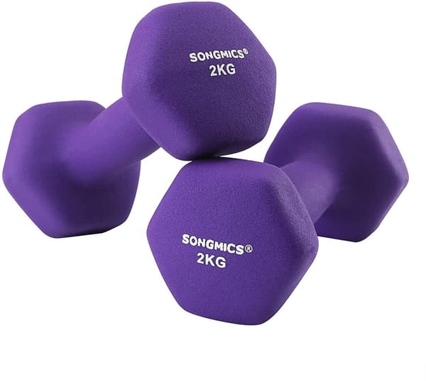 Rootz Hantlar - Hantlar Set - Set om 2 - 2 x 2 kg - Hantlar - Lila - Dam