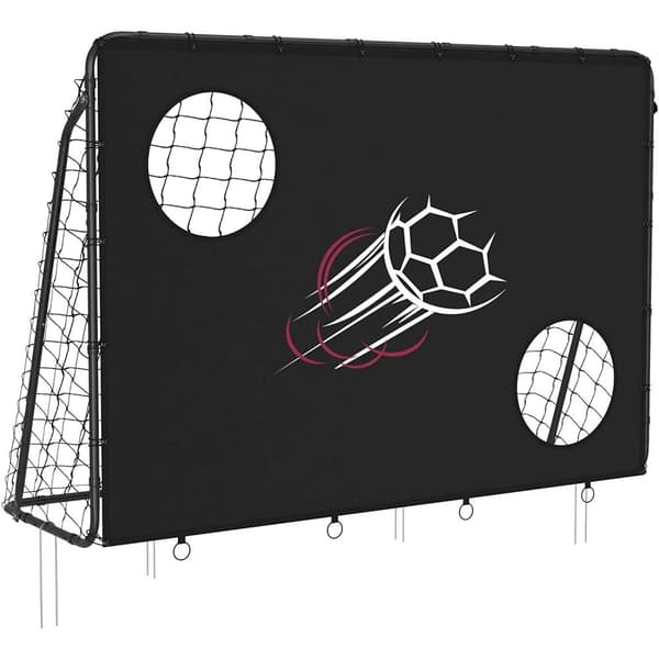 Rootz fotbollsmål - Stryk - Lätt att sätta upp och ta ner - Svart - 215 x 76 x 150 cm
