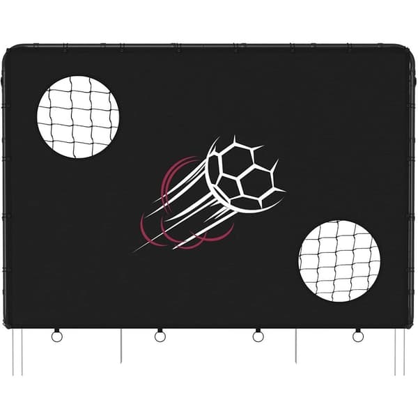Rootz fotbollsmål - Stryk - Lätt att sätta upp och ta ner - Svart - 215 x 76 x 150 cm
