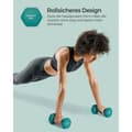 Pikkukuva 6 / 7: Rootz 2-osaiset käsipainot - Käsipainot - Valurauta - Neopreenipinnoite - Voimaharjoittelu - Kompakti koko - Ergonominen kahva - Tummanvihreä - 20 cm