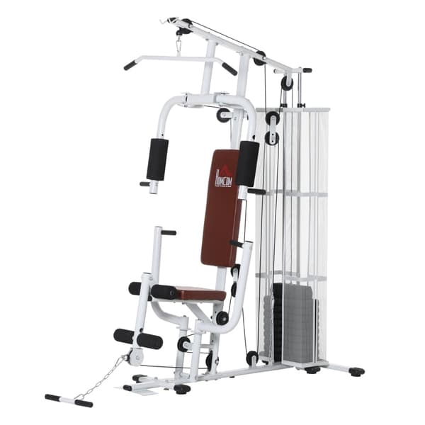 Rootz Gym Strength Station - Hjemmefitnessløsning - Multigymnastik - Holdbar stålramme - Workout for hele kroppen - Komfortabel og sikker - 150 cm x 1