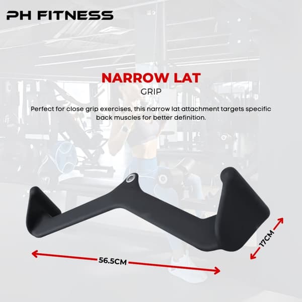 PH Fitness Multi Grip Fästeset – 5 Grepp för Lat & Roddträning i Hemmagym