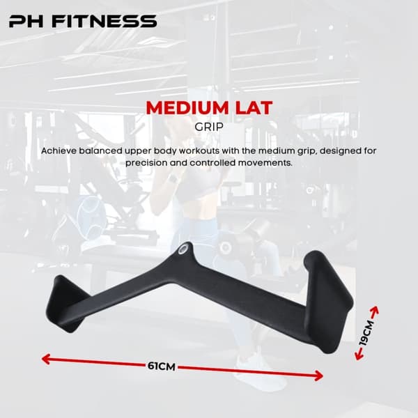 PH Fitness Multi Grip Fästeset – 5 Grepp för Lat & Roddträning i Hemmagym